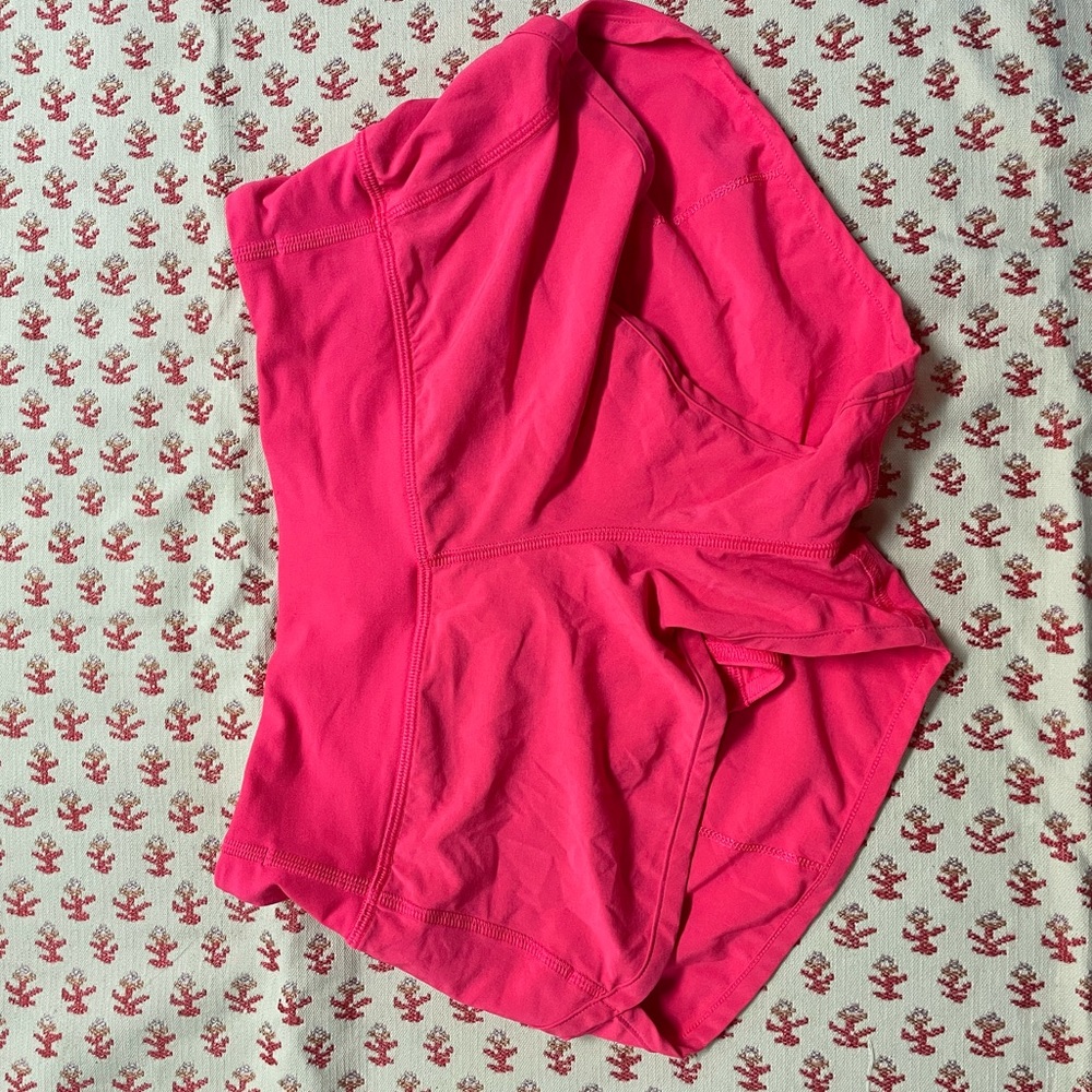 Hot pink lululemon shorts